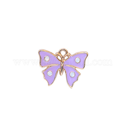 Zinc Alloy Enamel Butterfly Jewelry Pendant ENAM-TAC0007-09B-1