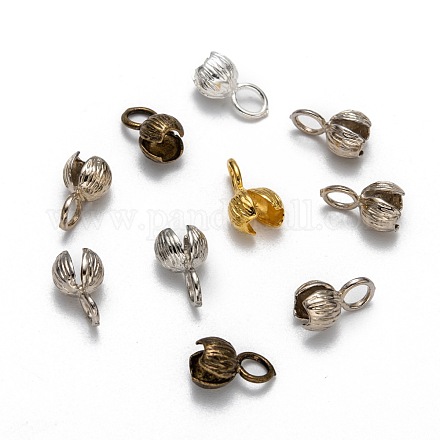 Bouts de perle en laiton KK-N0070-01-A-1