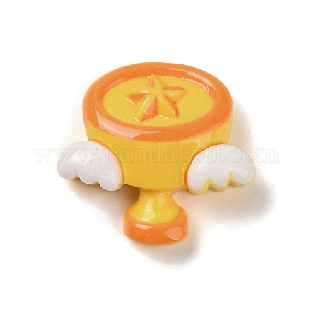 Кабошоны из непрозрачной смолы для декодирования ко Дню учителя RESI-R447-04C-1