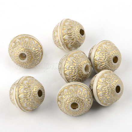 Perles acryliques de placage rond PACR-Q102-123A-1