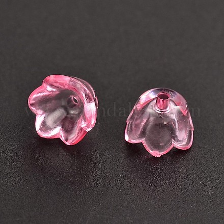 Gefärbt transparenten Acryl-Perlen PL548-10-1