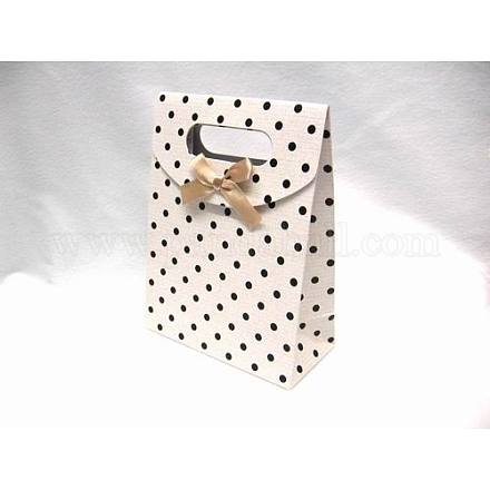 Kraft Paper Carrier/Gift Bags with bowknot X-BP023-11-1