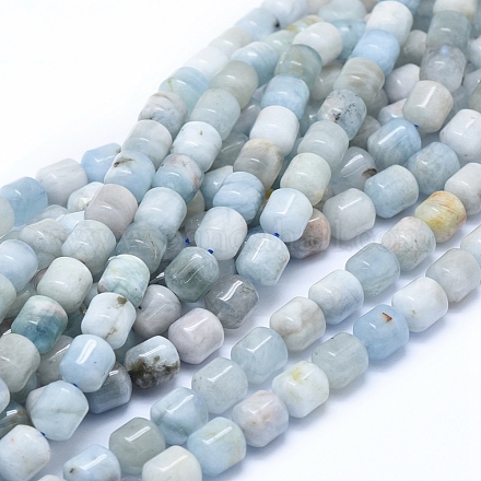 Chapelets de perles en aigue-marine naturelle G-D0010-16B-1