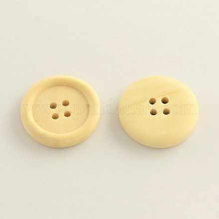4-Hole Wooden Buttons BUTT-Q032-28B-1