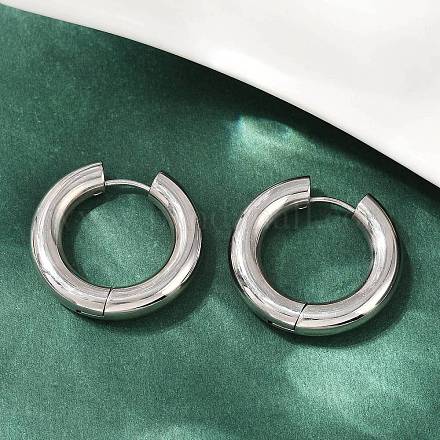 Серьги-кольца из нержавеющей стали 202 для полировки EJEW-M106-02P-05-1