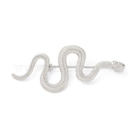Alloy Snake Brooch Pin JEWB-M027-04P-1