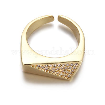 Кольца-манжеты из латуни mirco pave с прозрачным кубическим цирконием FS-WGB3A7F-10-1