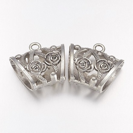 Старинное серебро вешалки тибетский стиль X-TIBEB-30020-AS-LF-1