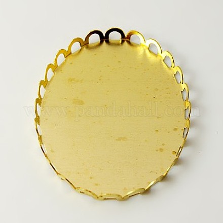 Латунные сеттинги для размещения кабошонов KK-C2896-30x40-C-FF-1