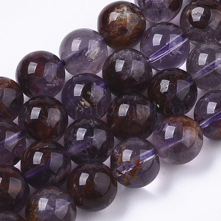 Perles de quartz rutile violet naturel G-R462-049B-1