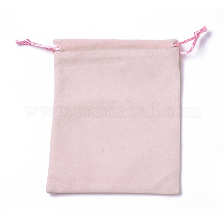 ビロードのパッキング袋  巾着袋  ピンク  15~15.2x12~12.2cm TP-I002-12x15-01-1