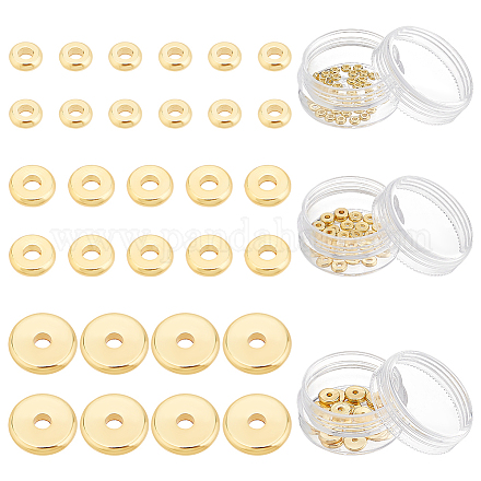 90шт 3 стиля латунные бусины KK-BC0013-04-1