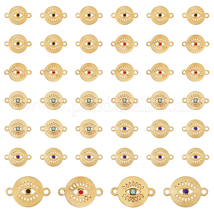SuperZubehör 40 Stück Verbindungsanhänger aus Legierung in 4 Farben FIND-FH0010-77-1