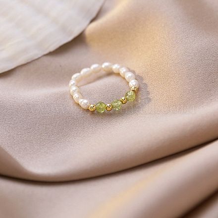 Натуральный пресноводный жемчуг со стеклянными бусинами WGD00E3-05-1