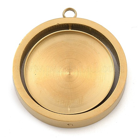 Оправы для подвесок из нержавеющей стали 304 в виде кабошонов STAS-M084-04G-1