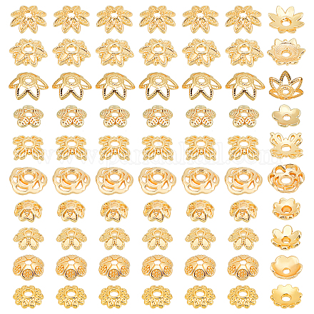 PandaHall 14K Gold Flower Bead Cap FIND-PH0005-43-1