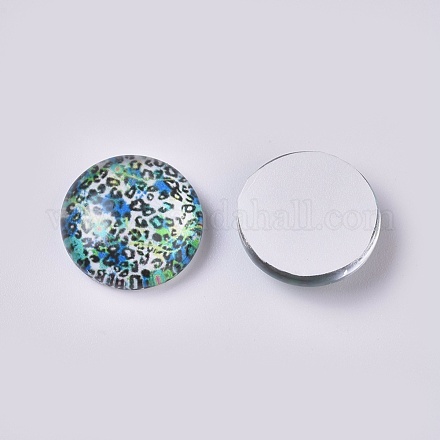 Glas cabochons GLAA-WH0015-09F-1