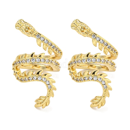 Серьги-манжеты из циркония EJEW-C104-101G-1