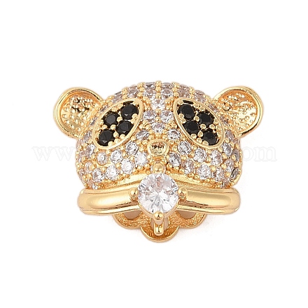 Латунные микропейв прозрачные кубические циркониевые шпильки KK-B111-01G-1