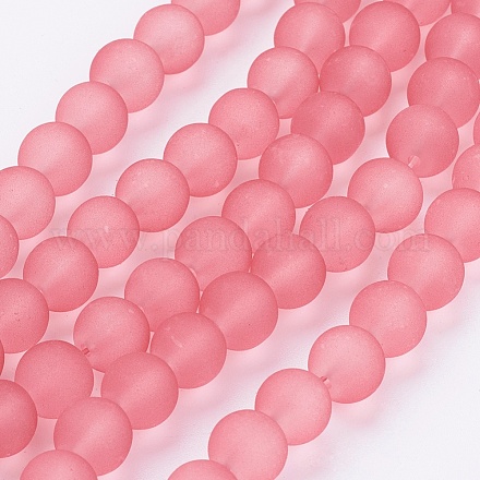 Chapelets de perles en verre transparent GLAA-S031-8mm-24-1