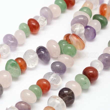 Pepite perle gemme naturali mescolati fili G-N0164-20-1