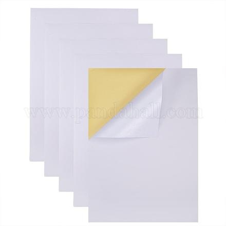 BENECREAT 50 Sheets A4 White Kraft Label Sticker Self Adhesive/Sticky Back Address Labels Printing Paper Sheet for Inkjet Printer AJEW-BC0005-33-1