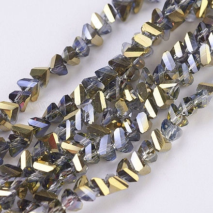 Chapelets de perles en verre électroplaqué EGLA-J145-4mm-HP03-1