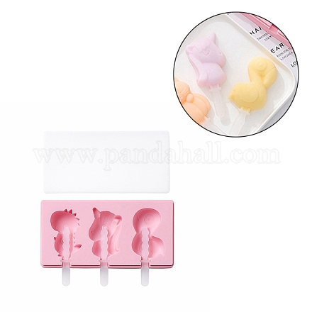 Moldes de silicona de calidad alimentaria para paletas heladas AJEW-D039-20-1