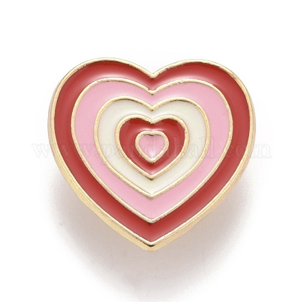 Эмалированная булавка в форме сердца JEWB-E014-01G-01-1