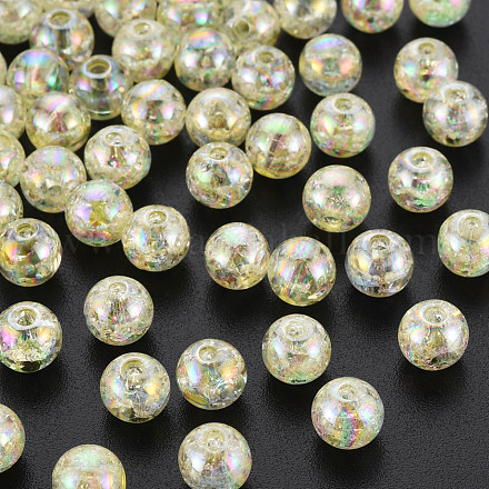 Transparent Crackle Acrylic Beads MACR-S373-66-L05-1
