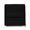 Microfiber Jewelry Pouches, Foldable Gift Bags, for Ring Necklace Earring Bracelet Jewelry, Square, Black, 8x7.8x0.3cm