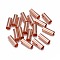 Brass Tube Beads, Rose Gold, 30mm, Hole: 10mm