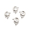 Eco-friendly Brass Spring Ring Clasps, Cadmium Free & Lead Free, Long-Lasting Plated, 925 Sterling Silver Plated, 6x2mm, Hole: 1.5mm, Inner Diameter: 3mm