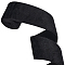 3 Yards Polyester Ribbon, Clothes Accessories, Black, 3 inch(75mm)