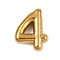 304 Stainless Steel Pendants, Figure Charms, Golden, Number 4, 20.5x16x5.5mm, Hole: 3x2mm