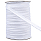 Polyester Lip Cord Trim, with Cotton Inside, Piping Tape for Pillow, White, 3/8 inch(10mm), about 70.00 Yards(64.01m)/Roll