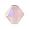 Preciosa® Crystal Beads, Czech Crystal, Bicone(451 69 302 Rondelle), 70220 20019 Pink Sapphire AB Matt, 4mm, Hole: 0.8mm