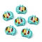 Silicone Beads, Television Pattern, 25.5x29.5x8.5mm, Hole: 3mm
