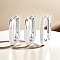 Elegant S925 Silver Oval Hoop Earrings Retro Roman Style Daily Earrings