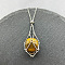 Natural Tiger Eye Nuggets Macrame Pouch Pendant 201 Stainless Steel Chain Necklaces, Stainless Steel Color, 23.62 inch(60cm)