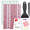 CRASPIRE 2 Books Sticker Collecting Album A5 Spiral Bound Notebook 32 Pages Plaid Pattern Reusable Sticker Storage Book Notepads Labels with Plastic Spatula and Anti-Static Beading Tweezer