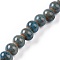 Handmade Fancy Antique Glazed Porcelain Ceramic Round Beads Strands, Sky Blue, 6mm, Hole: 2mm, about 60pcs/strand, 12.59 inch