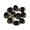 Handmade Millefiori Glass Barrel Beads, Chevron Beads, Yellow, 26~31x17~24mm, Hole: 2~11mm