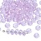 K9 Glass, Imitation Austrian Crystal Beads, Grade AAA, Faceted, Rondelle, Lilac, 4x3mm, Hole: 0.7~0.9mm