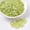 MIYUKI Half TILA Beads, Japanese Seed Beads, 2 Hole, (HTL258) Transparent Chartreuse AB, 5x2.3x1.9mm, Hole: 0.8mm, about 1250pcs/50g