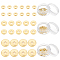90Pcs 3 Styles Brass Beads, Long-Lasting Plated, Flat Round/Disc, Heishi Beads, Real 18K Gold Plated, 4~7.5x1.5mm, Hole: 1.6~1.8mm