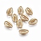 Alloy Links connectors, Ocean Theme, Lead Free & Nickel Free & Cadmium Free, Cowrie Shell Shape, Real 14K Gold Plated, 12x8x3mm