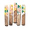 Resin and Walnut Pendants, Rectangle, Mixed Color, 51.5x7.5x2.5mm, Hole: 1.8mm