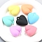 Plastic Pendants, Heart, Mixed Color, 35x32mm