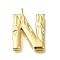 Rack Plating Brass Pendants, Long-Lasting Plated, Cadmium Free & Lead Free, Real 18K Gold Plated, Letter N, 26x19.5x4.8mm, Hole: 2.5x2.8mm